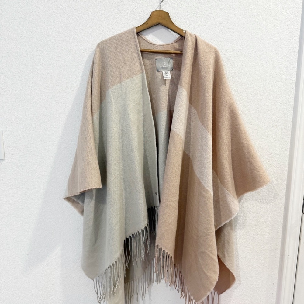 SOIA & KYO- Miku Colorblock Scarfigan - One Size